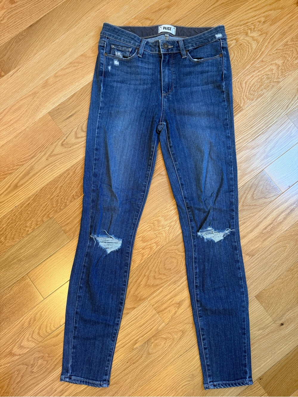 PAIGE Indigo Ripped Skinny Jeans - Women's